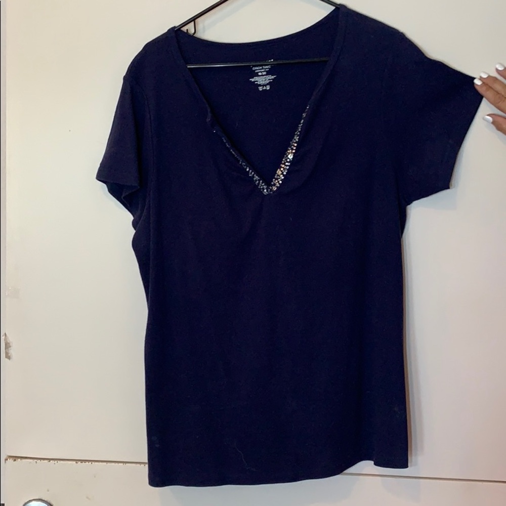 Navy blue top